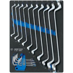 KING TONY (934-188MRV) Набор инструментов "FOCUS" в красной тележке, 188 предметов