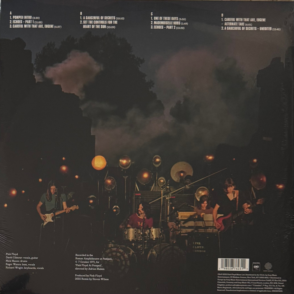 Pink Floyd ‎– Pink Floyd At Pompeii MCMLXXII 2LP (Европа 2025г..)