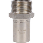 ROMMER Вставка с НР 35x1 1/4" из нержавеющей стали прессовой
