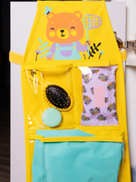 Кармашки для детского сада на липучке. Медвежонок