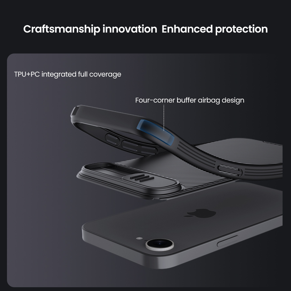 Чехол от Nillkin c поддержкой MagSafe для смартфона iPhone 16e, серия CamShield Pro Magnetic