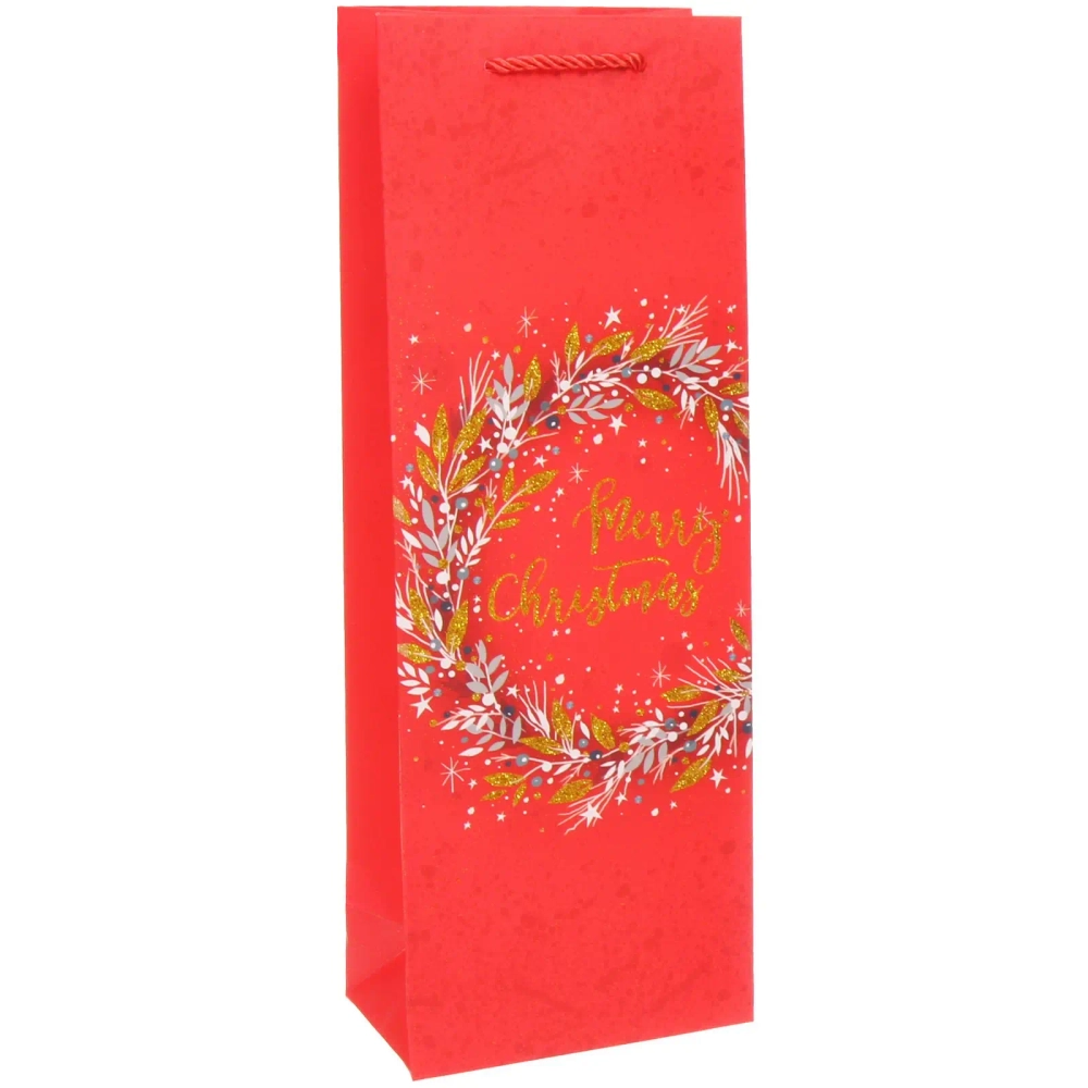 Пакет под бутылку «Зимняя сказка» 36*12,5*8,5 см