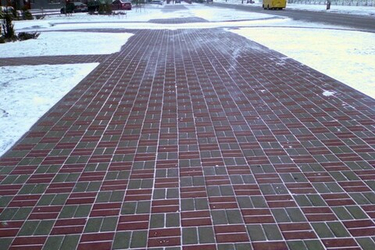 Технология укладки тротуарной плитки зимой при минусовой температуре