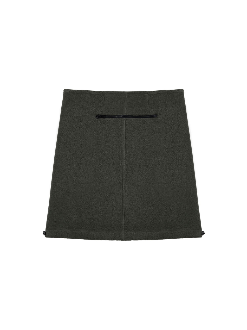 Юбка флисовая хаки