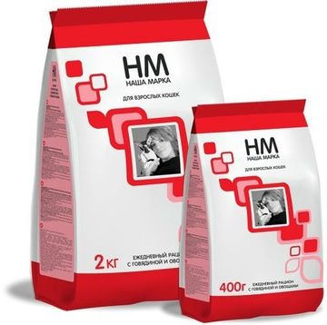 Наша Марка для взрослых кошек с говядиной и овощами