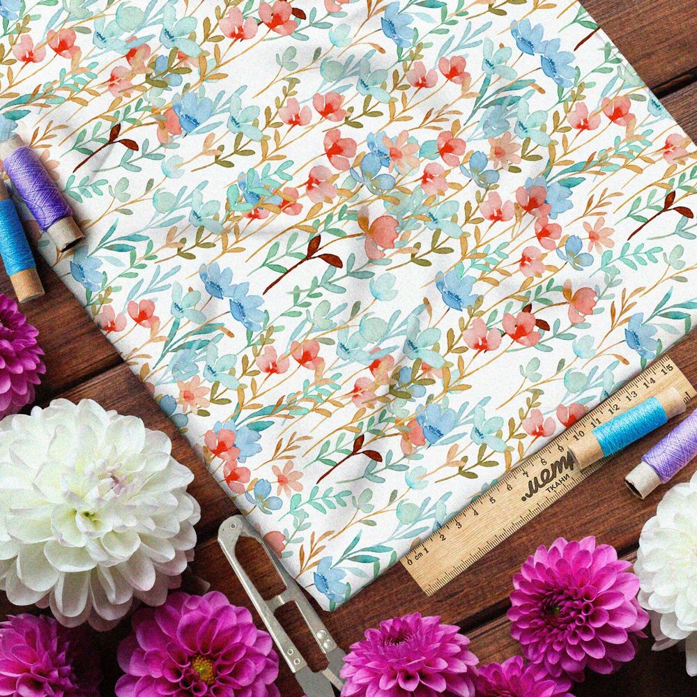 Ткань дюспо густое полупрозрачное поле