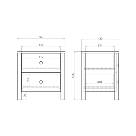 Прикроватная тумба BERGEN BG014