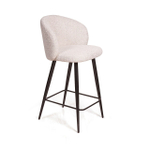 Стул полубарный Vito, букле серый / опора конус