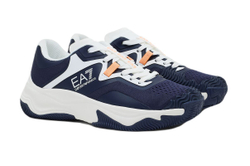 Мужские кроссовки теннисные EA7 Unisex Woven Sneaker - небесный