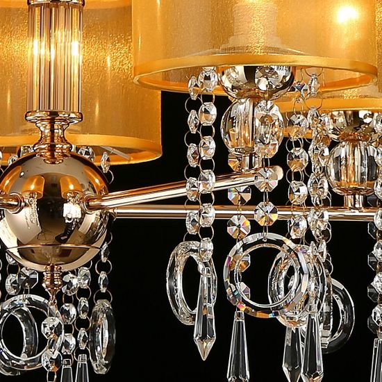 Люстра потолочная ILLUMICO E14  IL6219-5P-27 GD