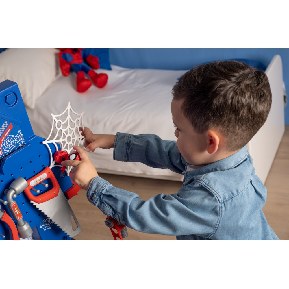 Детский верстак Smoby Bricolo Spidey 360742 с инструментами и 94 аксессуарами от 3 лет — фото 8