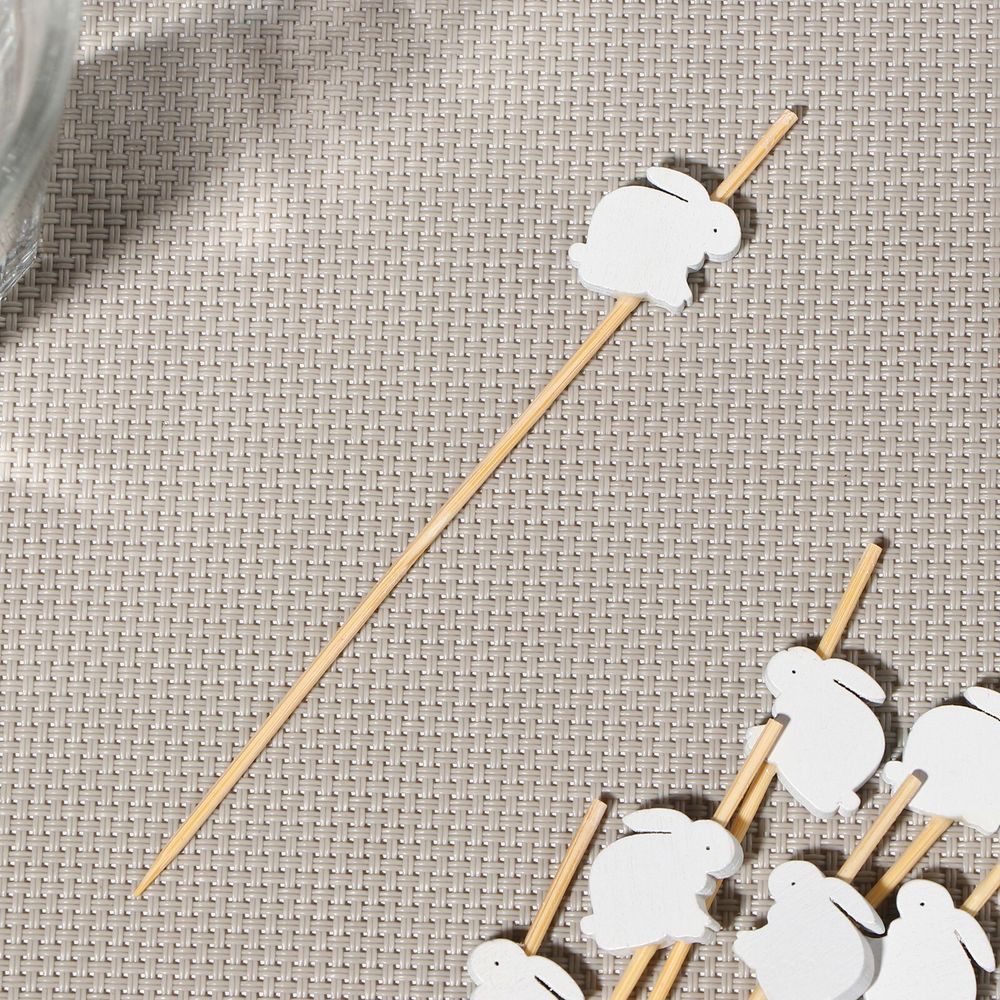 Шпажки &quot;Пасхальные кролики&quot;, 12 см, набор 25 шт