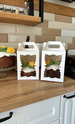 КОМПЛЕКТ для кулича с фигурным окном  15*15- 5 шт