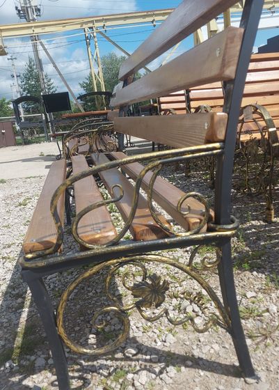 Скамейка Ковка 1,8м Листья