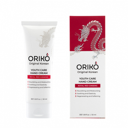 ORIKO Royal Red Ginseng Youth Care Hand Cream Питательный крем для рук с экстрактом красного женьшеня для повышения упругости кожи 50мл