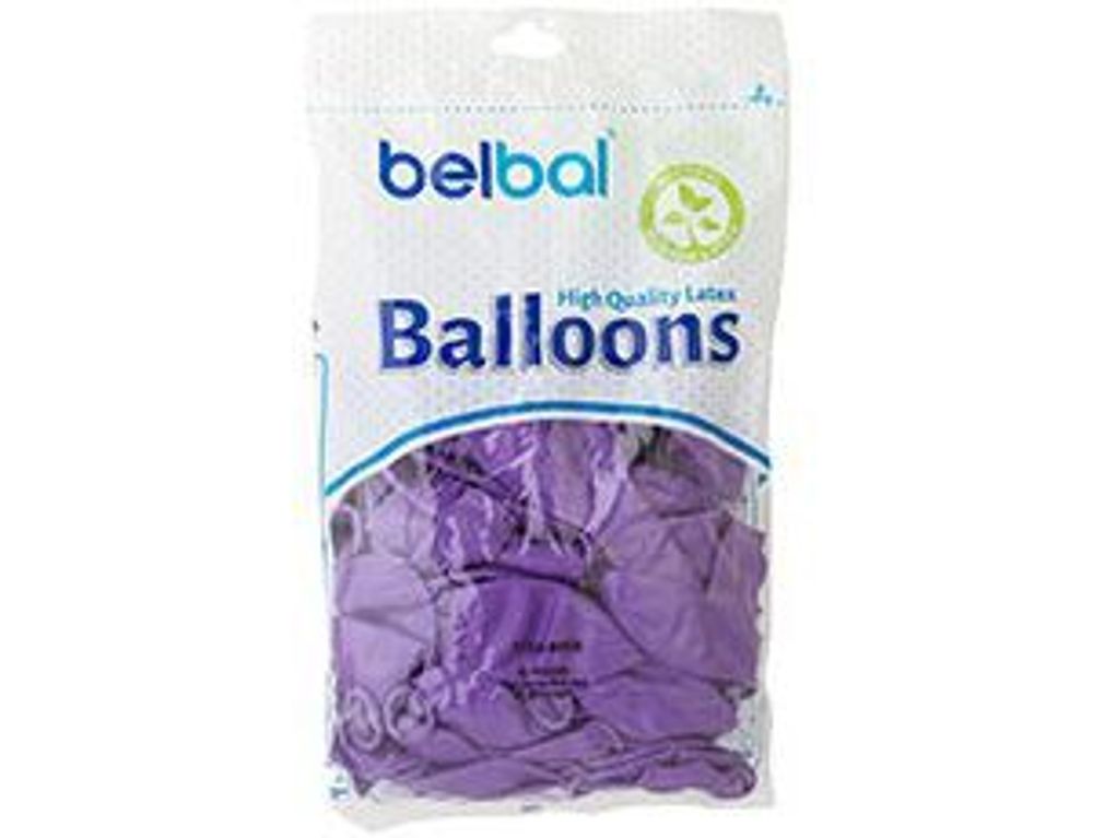 Шар (14"/36 см) Пастель Экстра Lavender 009 50 шт.