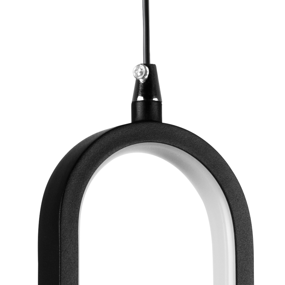 749007 Подвес SATURNO LED 9W 720LM ЧЕРНЫЙ 3000K