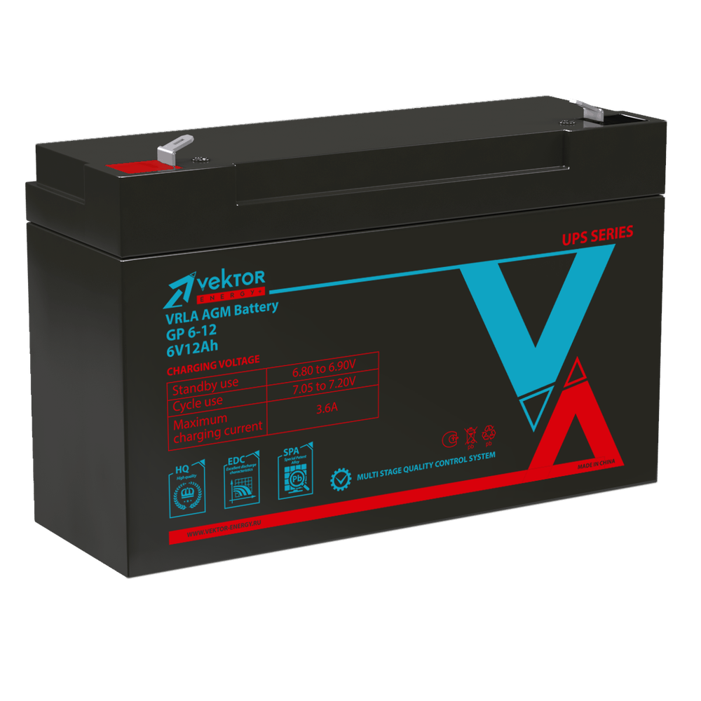 Аккумулятор  VEKTOR ENERGY GP 6-12