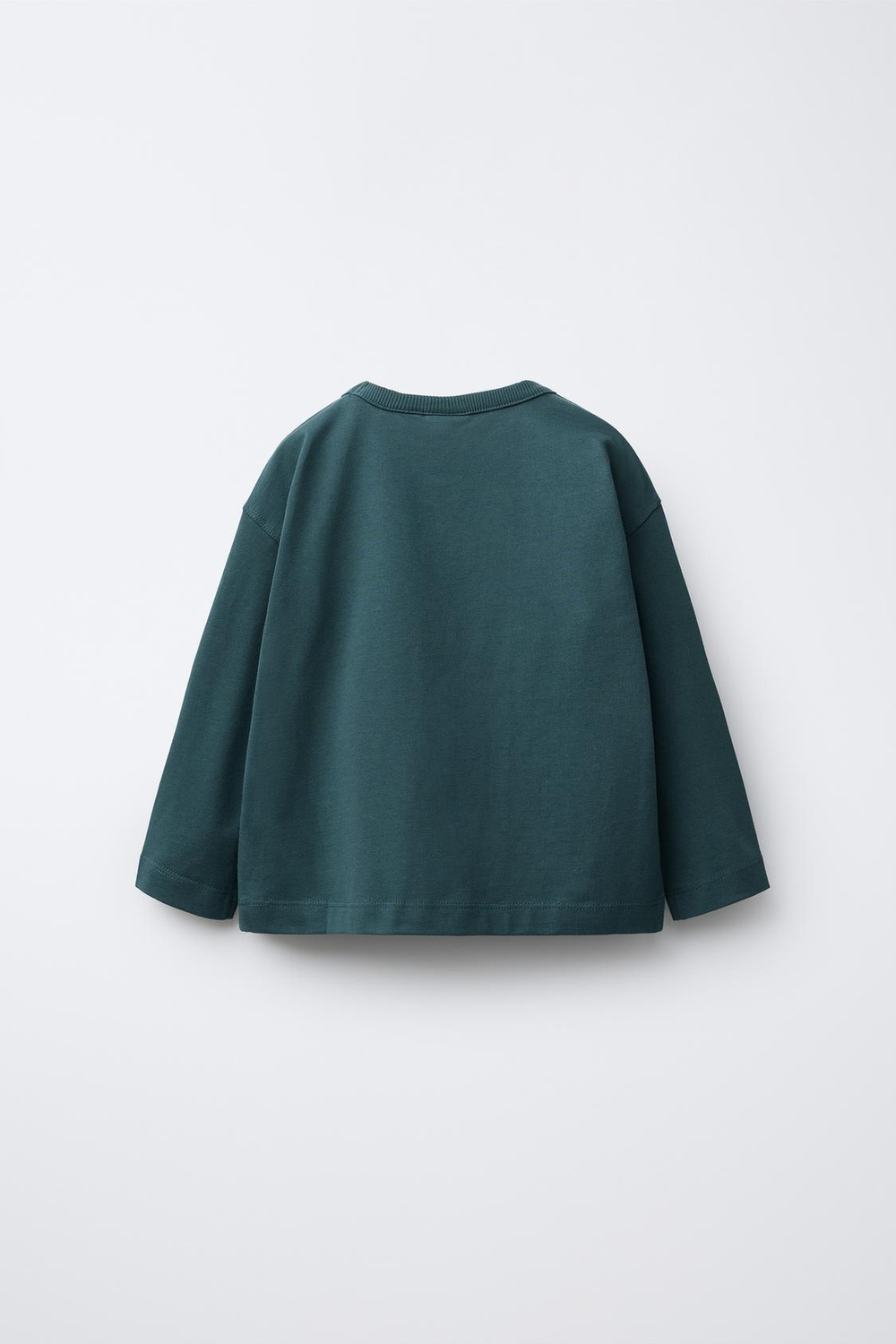 ZARA ФУТБОЛКА С РЕЗИНОВОЙ АППЛИКАЦИЕЙ, ЗЕЛЕНЫЙ