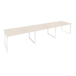 Onix Стол переговорный O.MO-PRG-3.3 Денвер Светлый/Металл Белый 4140*980*750
