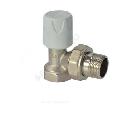 Клапан ручной регулировки Ду 20 Ру10 ВР угловой штуцер без уплотнения Ogint