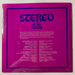Винтажная виниловая пластинка LP Сборник Stereo A La Carte Mack The Knife (Germany 1968)