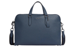 COACH Leather Crossbody Bag, Laptop Bag, Briefcase Large Men"s Blue