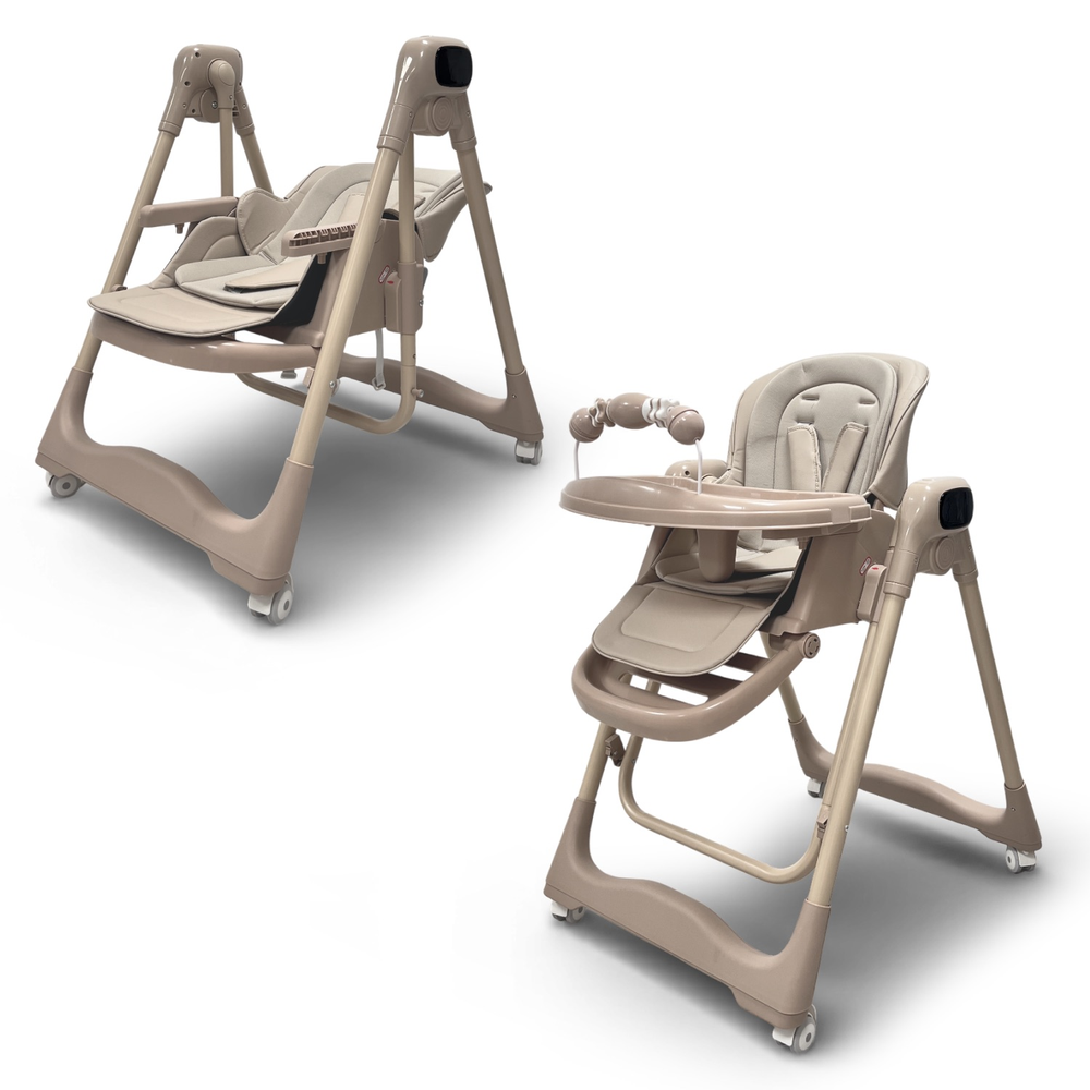 Стульчик-электрокачель Bubago Aurora 4в1 бежевый