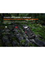 Фонарь Fenix многофункциональный SW05R-RED с красной подсветкой, черный