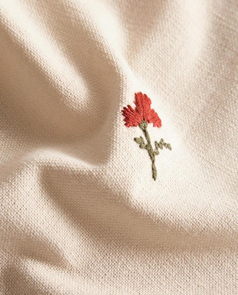 ZARA HOME САЛФЕТКИ С ЦВЕТОЧНОЙ ВЫШИВКОЙ ( 2 ШТ.), ЭКРЮ