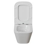 Унитаз подвесной безободковый WAVE EGO Tornado3.0 сид. дюропласт, м/л, быстр, БЕЛЫЙ глянец (XL)