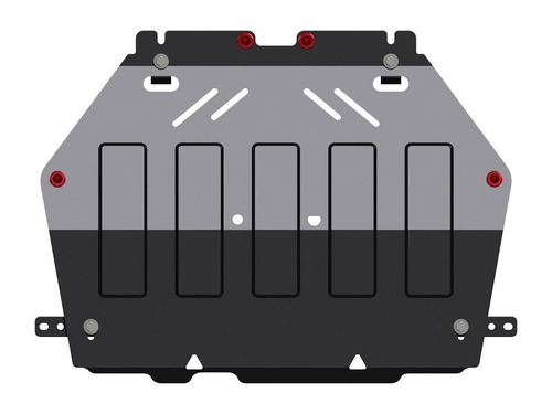 Защита картера двигателя, КПП (2 мм, сталь) для Mitsubishi Outlander 2013-2022 (V = 2.0; 2.4 CVT 2/4WD) Sheriff.14.2580