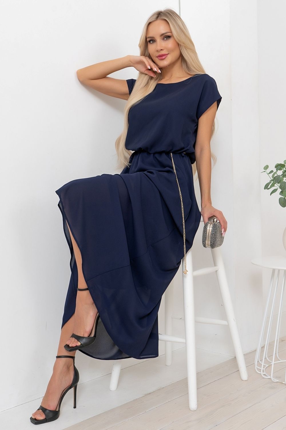 Платье Симона (синий) Р11-1161/6 Nikol