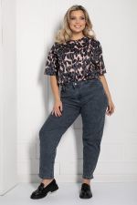 Джинсы Ты на высоте (мокрый асфальт) Б12709-4 LT Collection