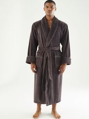 Халат мужской махровый 7235 коричневый  Nusa