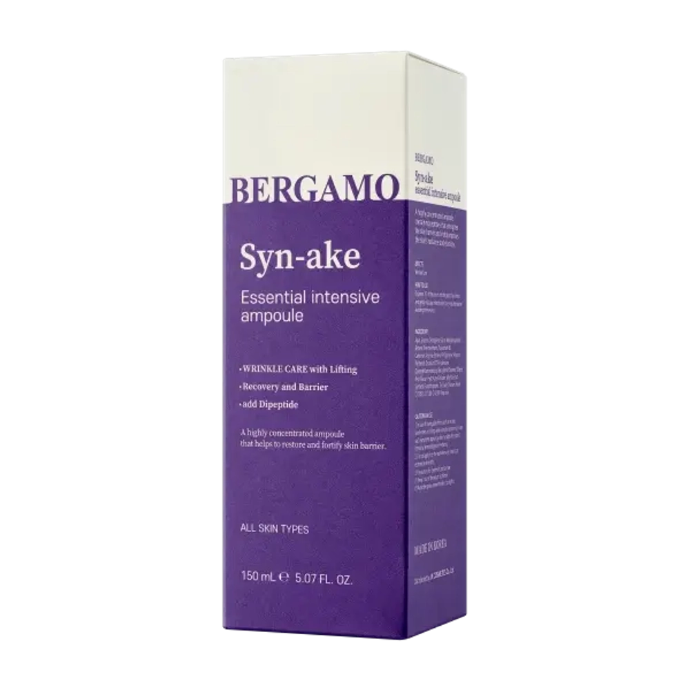 Bergamo Syn-Ake Essential Intensive Ampoule 150 ml,Интенсивная с пепдидам.змеинного яда 150мл