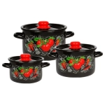 Набор эмал 1с144 Помидорки 1,5л,9л х4,5 л