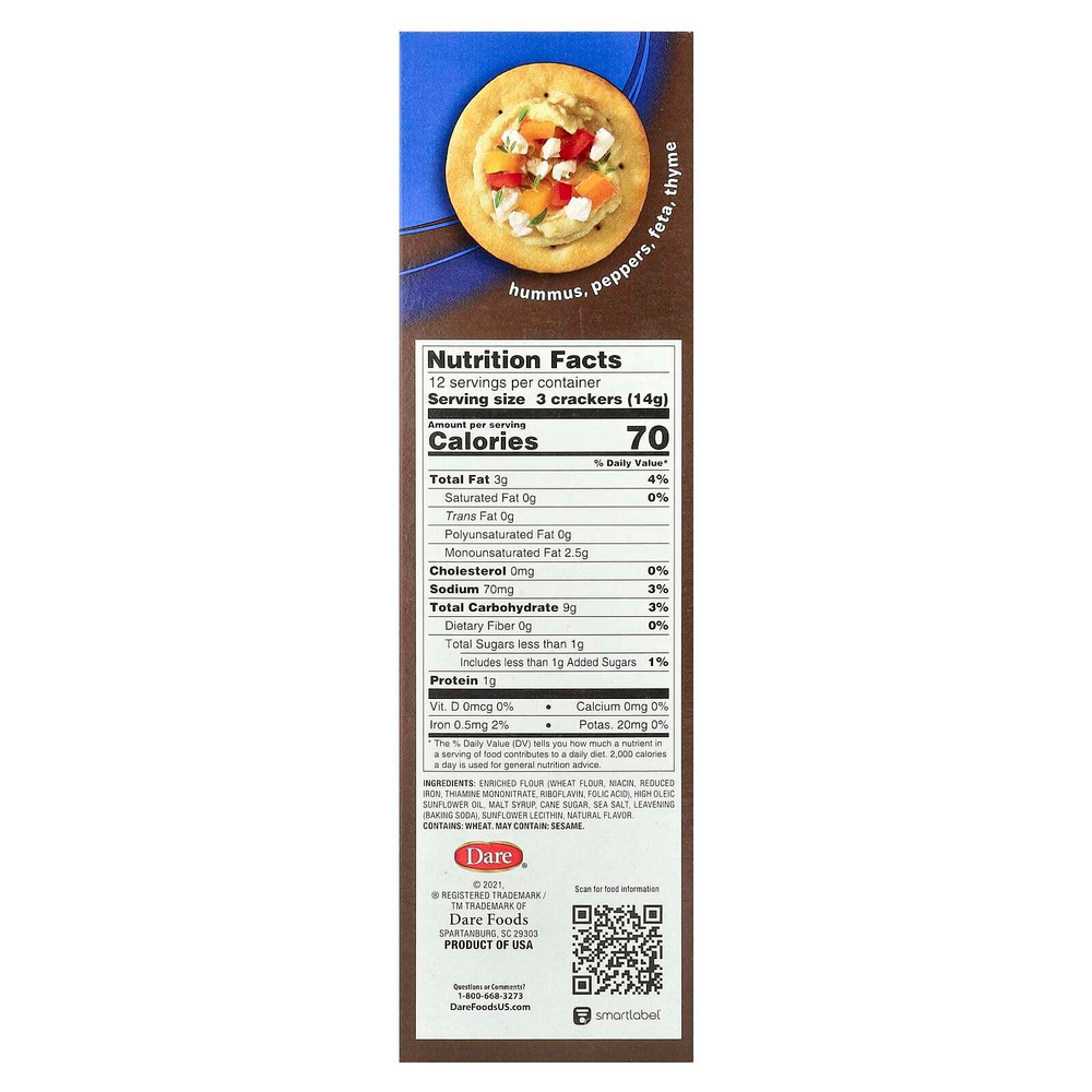 Breton Original Crackers, Cabaret®, крекеры, хрустящие и масляные, 173 г (6,1 унции)