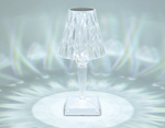 Настольная светодиодная лампа с сенсорным выключателем DE8055 CL прозрачный LED 3000K/4200K/6400K 3W