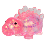 Мякиш с блестками Динозаврик, 4 цвета микс, с-30394