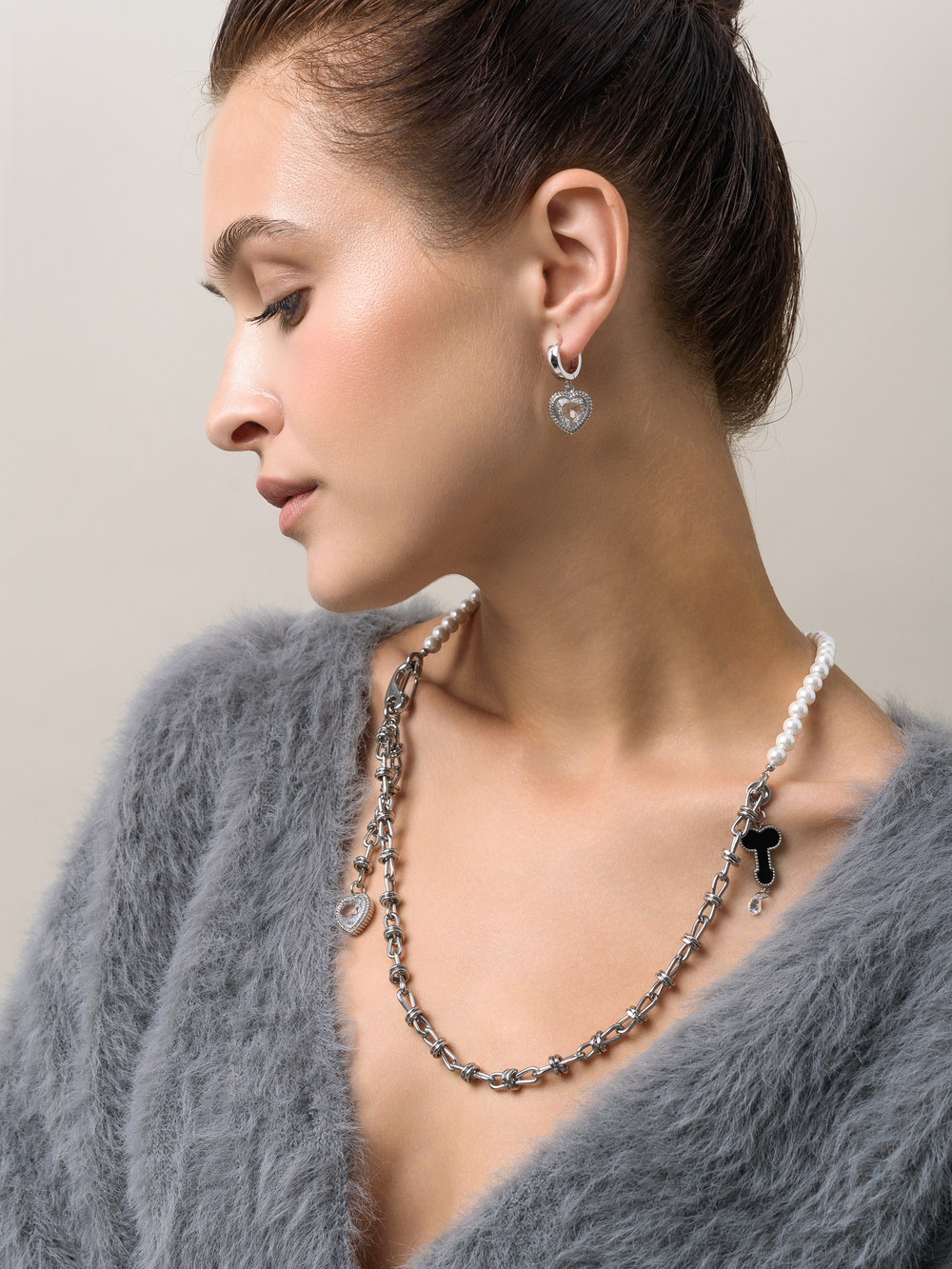 Серьги "Love Or Sex" Black