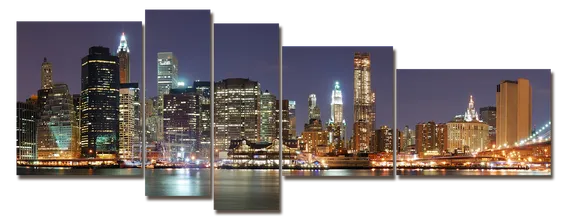 Модульная картина "Панорама города"