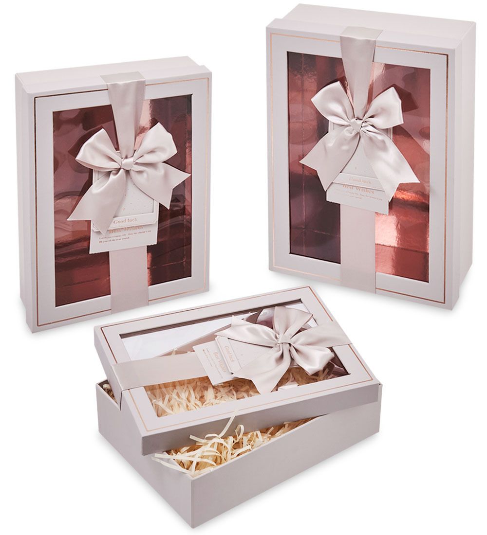 WF-172-B Набор коробок из 3 шт, серый