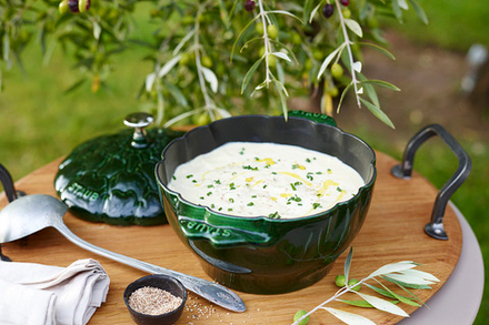 Кастрюля Staub Special Cocotte karczoch, 3 л, 22 см, чугун, антипригарное покрытие, зелёная