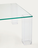 Журнальный столик Adularia из стекла прозрачного цвета 85 x 85