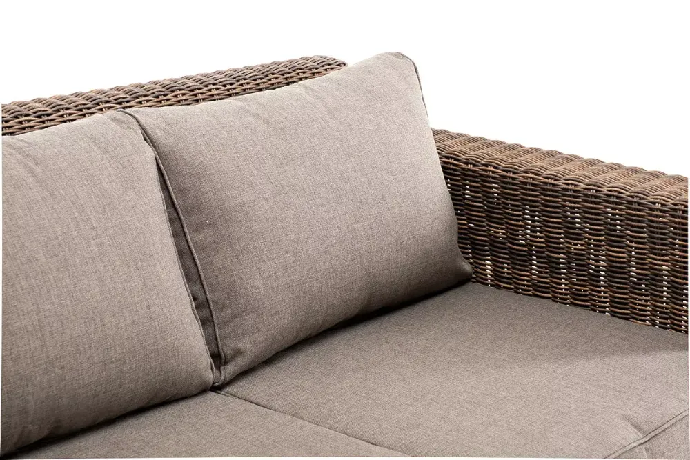 "Боно" диван из искусственного ротанга трехместный, цвет коричневый