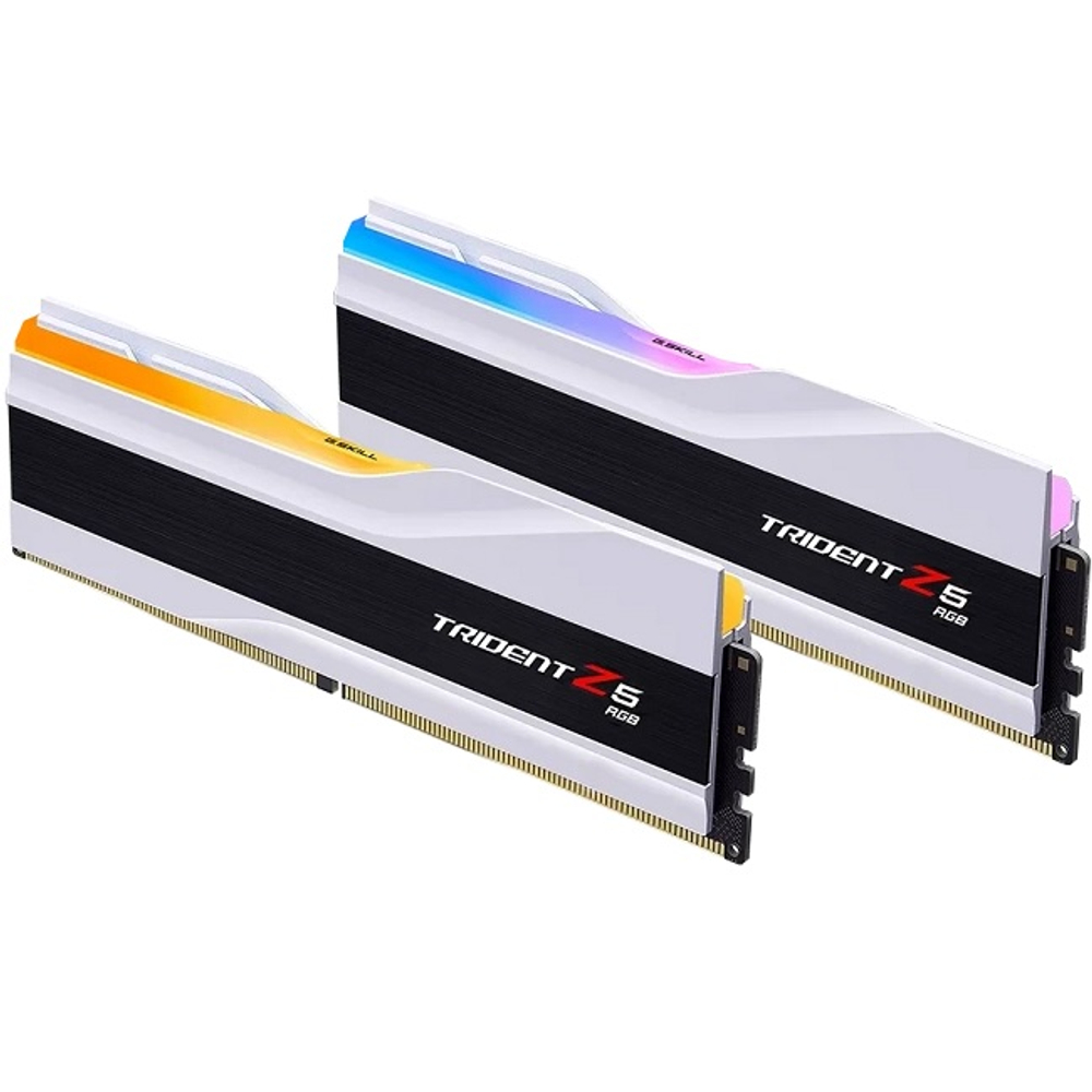 Модуль памяти DIMM DDR5 64Gb, 6000Mhz, 2x32Gb, G.Skill Trident Z5 RGB White (F5-6000J2836G32GX2-TZ5RW)