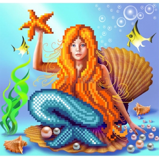 "Русалка"-4075 ткань с нанесенным рисунком