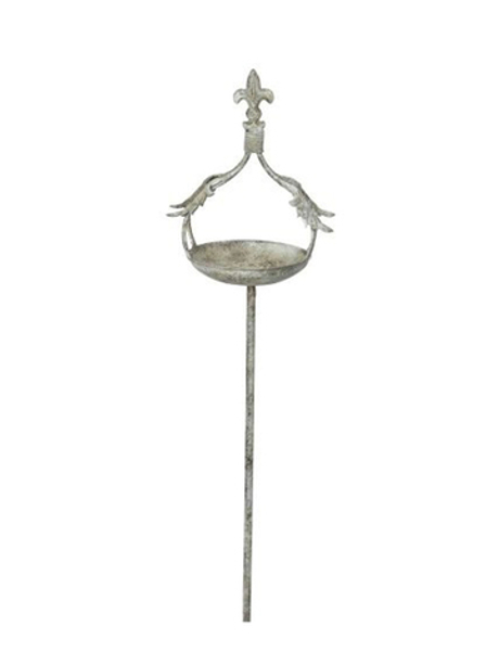 Декор для сада "Флёр де лиз" кормушка для птиц 19x14xH23см + 100см штекер