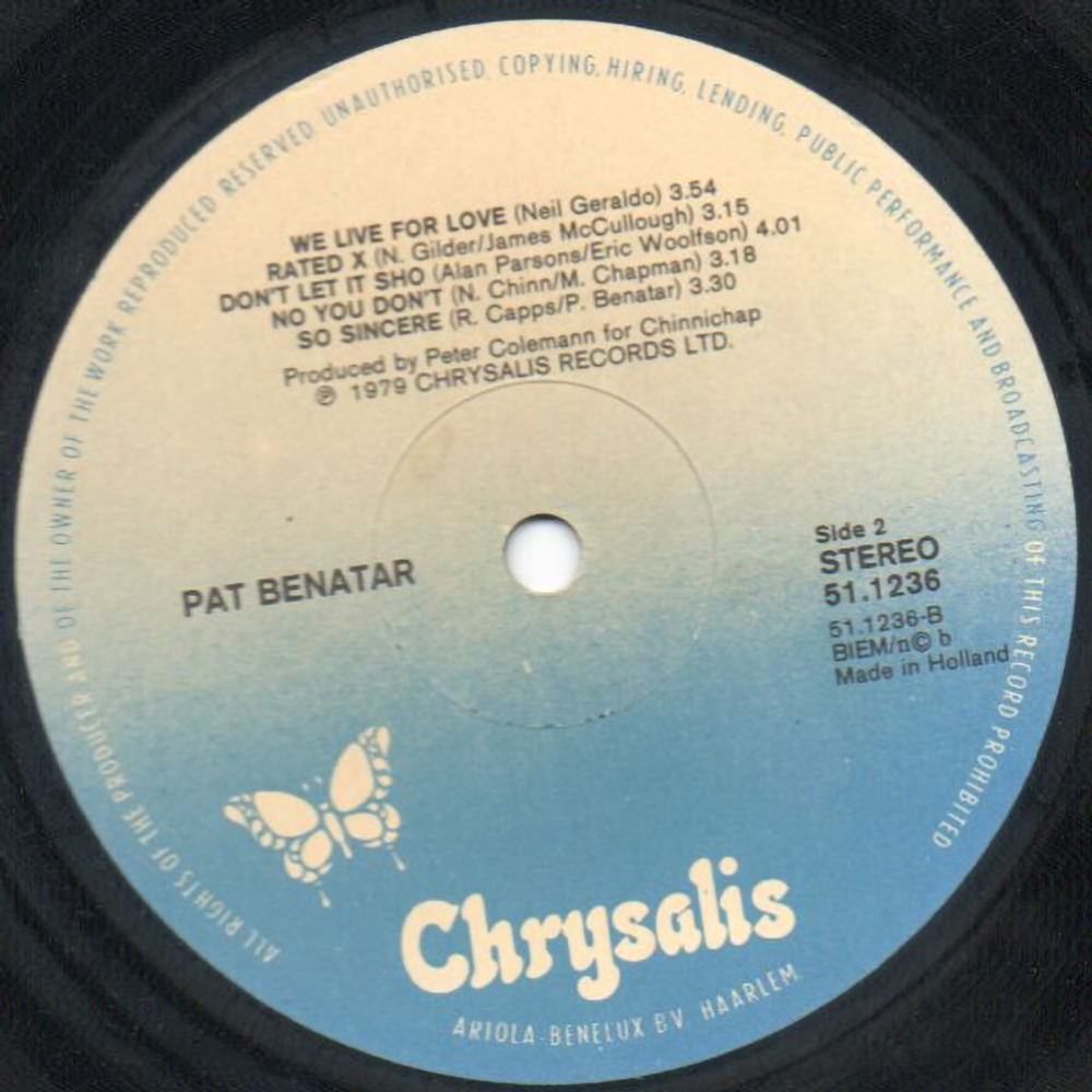 Pat Benatar / In The Heat Of The Night (LP)